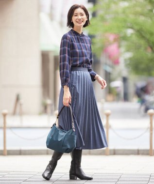 J.PRESS LADIES 【WEB限定カラーあり・2way】 ナイロン ショルダー バッグ ダークグリーン系