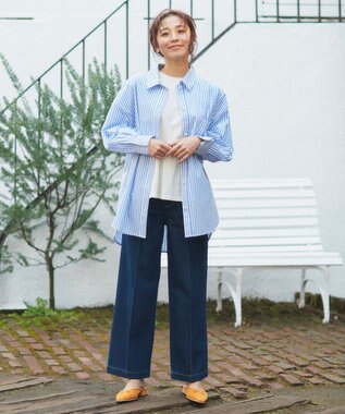 Feroux 裾フレア ロンＴ ホワイト系