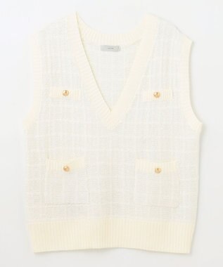 ANY L 【洗濯機可】ツイーディベスト オフ