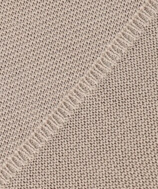 ANY 【洗濯機可能/アンチピリング/UVケア】アクリルガーターコクーンニット サンドベージュ