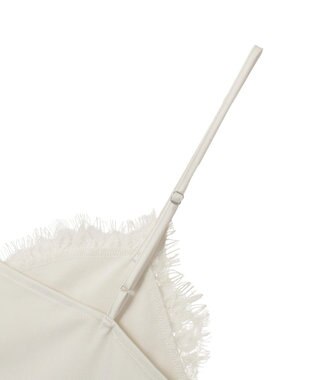 Green Parks レースドッキングサテンビスチェ Ivory