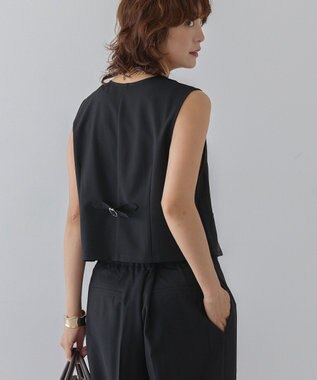 AMERICAN HOLIC ショート丈ベスト Black
