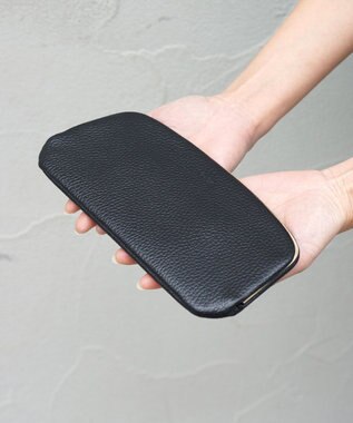 FOLNA RD ロング天溝がま口 財布 ブラック