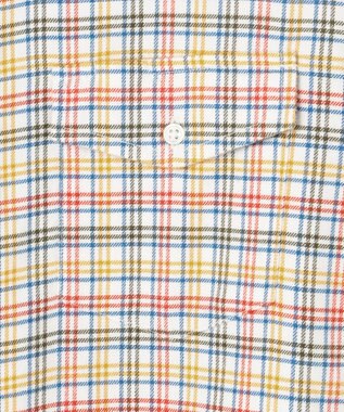 J.PRESS MEN テンセルミックスコットンネルシャツ / B.D. ホワイト系3