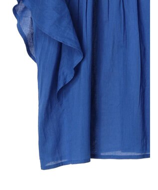 Green Parks Ｉ　フリルノースリーブブラウス Blue