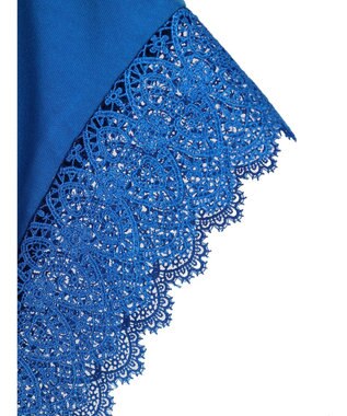 CRAFT STANDARD BOUTIQUE レーススリーブカットプルオーバー Blue
