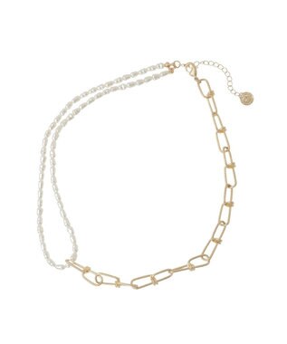 Green Parks デザインチェーンアシメネックレス