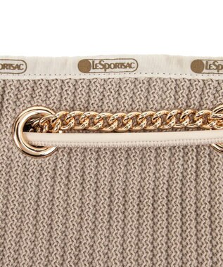 LeSportsac CHAIN CROCHET MED BUCKET/ベージュクロシェ ベージュクロシェ