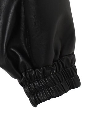 WEGO PUショートブルゾン ブラック