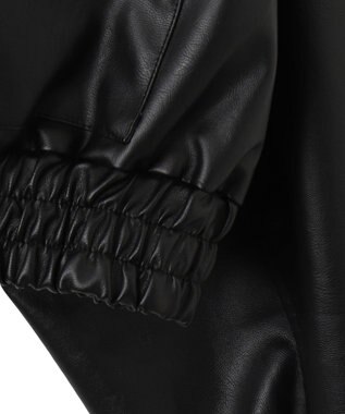 WEGO PUショートブルゾン ブラック