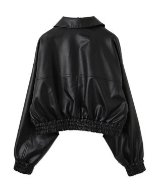 WEGO PUショートブルゾン ブラック