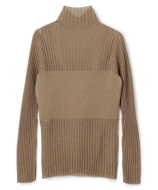 uncrave シアーニット コンビトップス モカ