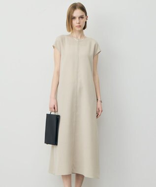ICB 【先行予約】 ドライアセテートスラブ フレンチスリーブワンピース