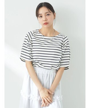 earth music&ecology タックスリーブＴ Border