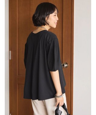 AMERICAN HOLIC 接触冷感袖コンシャスカットプルオーバー Black