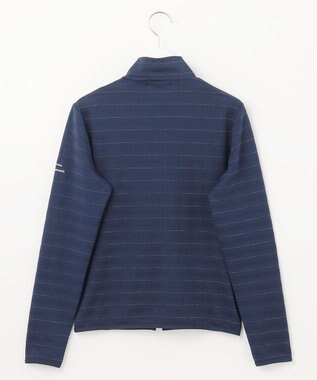 23区GOLF 【WOMEN】便利なUV羽織！【吸水速乾/UVカット】ラメボーダージャージ ネイビー系