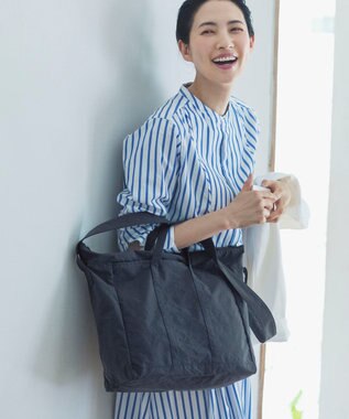 NIZYU KANO 【はまじコラボ】Airyトート Mサイズ ダークグレー