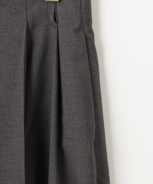 組曲 L 【加藤ローサさん着用】ハンサムツイルカーヴィーパンツ チャコールグレー系