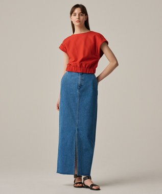 uncrave 【手洗い可】コットンリネンツイル ブラウス（uncrave WHITE） スカーレット