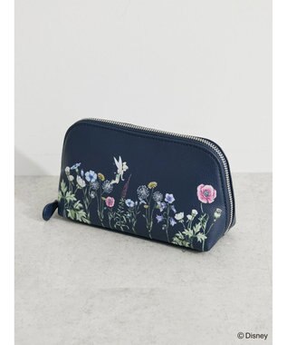 Green Parks ピーター・パン／フラワー合皮ポーチ Navy