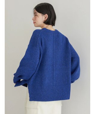 AMERICAN HOLIC サイドスリット袖ボリュームニットプルオーバー Blue