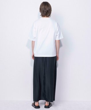 NAVE 【ReNAVE・セットアップ可/洗える/UVケア/接触冷感】フィブリルシャンブレー Aラインスカート ブラック系