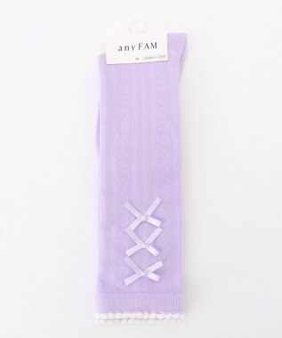  サイドリボン ハイソックス