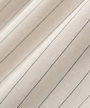 earth music&ecology 【セットアップ対応】ウエストリボンバミューダパンツ Stripe Ivory