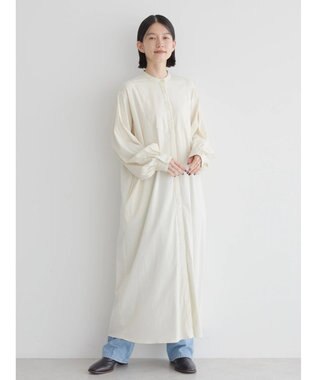 AMERICAN HOLIC バンドカラーバックタックワンピース Ivory