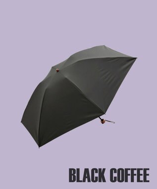 AURORA  【WEB限定】サマーシールド 晴雨兼用傘（大寸折りたたみ・クイックオープン）（ジェラートカラーコレクション） ブラックコーヒー