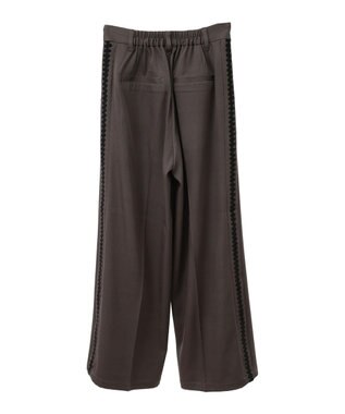 Green Parks ・ＥＬＥＮＣＡＲＥ　ＤＵＥ　サイド刺繍ラインパンツ Charcoal Gray