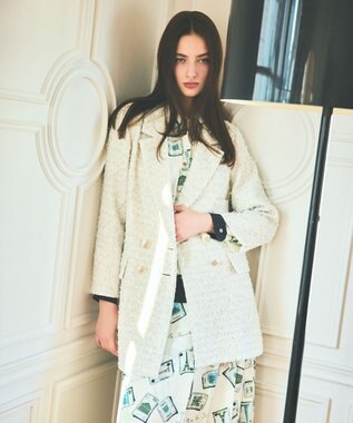 GRACE CONTINENTAL トランププリントラップスカート キナリ