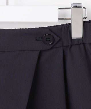 自由区 S 【SHIHOさん着用・機能性抜群・旬シルエット】ファンクショナルブロード カーブパンツ ネイビー