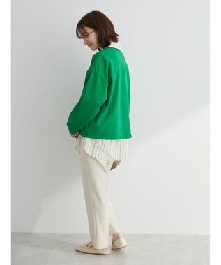Green Parks コットンＵＳＡミニ裏毛リメイク風プルオーバー Green