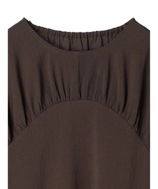 Green Parks ■ＥＳＣＡＲ　ギャザーヨークキリカエワンピース Charcoal Gray