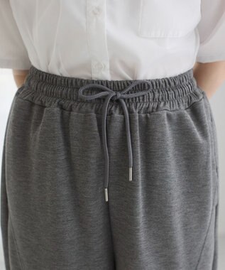 WEGO 【ANGIE VINTAGE/ウエストゴム】ポンチカーブパンツ 杢グレー