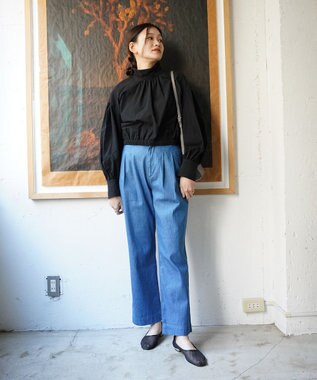 woadblue GLORY ツータック パンツ BLUE