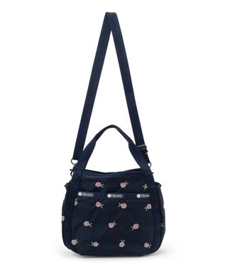 LeSportsac SMALL JENNI/ピンクローズエンブロイダリー ピンクローズエンブロイダリー