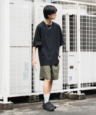 WEGO 【速乾/ウエストゴム/SMLサイズ】ナイロンイージーショーツ オリーブ