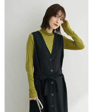 Green Parks ジレにもなる３ＷＡＹジャンパースカート Black