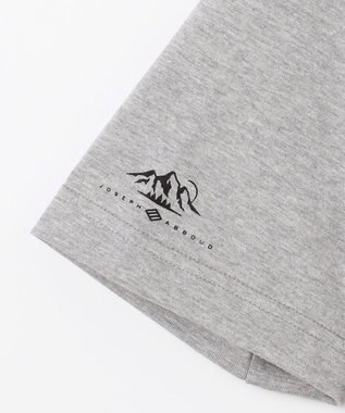 JOSEPH ABBOUD MOUNTAIN 【MADE IN JAPAN/吸水速乾/男女兼用】プレーティング天竺アウトドア Tシャツ ライトグレー系