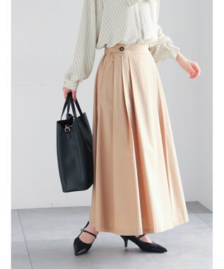 Te chichi タイプライタータックフレアスカート