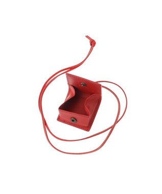 genten ダイヤカットワーク　小物入れ付ネックレス レッド