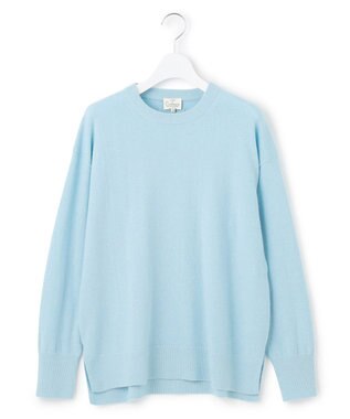 23区 S 【見上愛さん着用/Oggi・STORY掲載】ピュアカシミヤ クルーネック ニット スカイブルー系