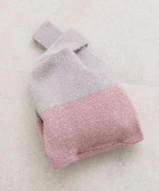 earth music&ecology バイカラーキラキラニットハンドバッグ Light Gray