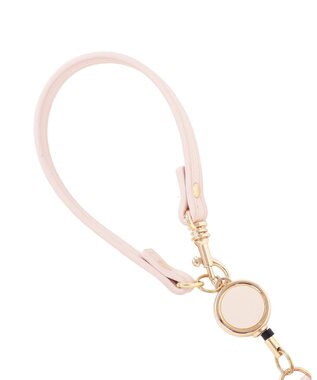 Maison de FLEUR リール付きビジューカードポケットパスケース Pink