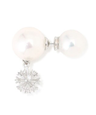 GRACE CONTINENTAL パールビジューピアス シルバー