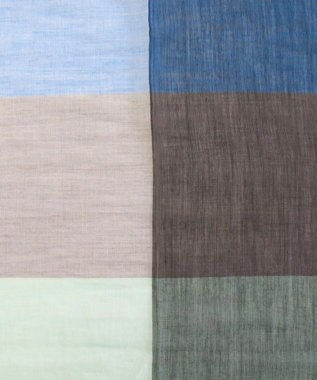 POLS 播州織 極細コットンストール Sサイズ ブルー