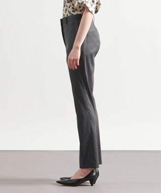 JOSEPH ウールバイストレッチ　テーパードトラウザーズ Dark grey