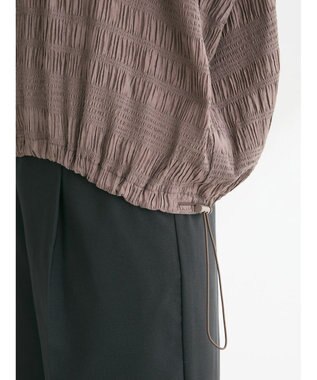 Green Parks ドロスト表面感プルオーバー Charcoal Gray